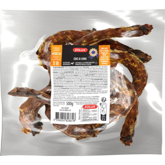 Прорезыватель для зубов для собак Zolux Turkey neck 500 g