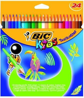Цветные карандаши BIC KIDS TROPICOLORS2 24шт - 832568