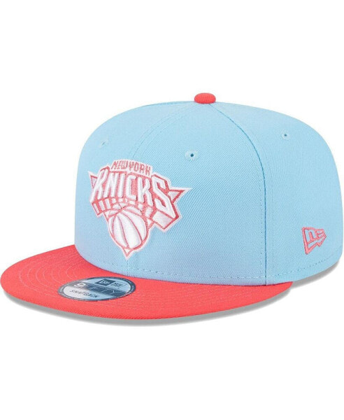 Men's Powder Blue, Red New York Knicks 2-Tone Color Pack 9FIFTY Snapback Hat
