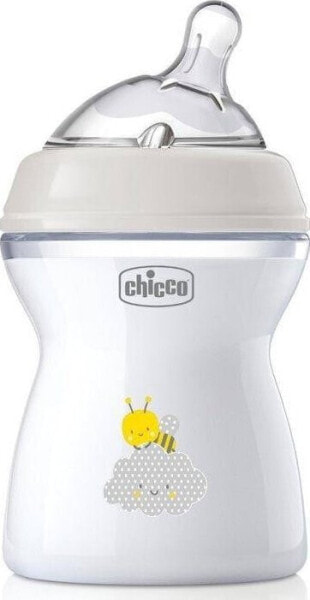 Chicco Butelka NaturalFeeling plastikowa 250 ml ze smoczkiem 2m+