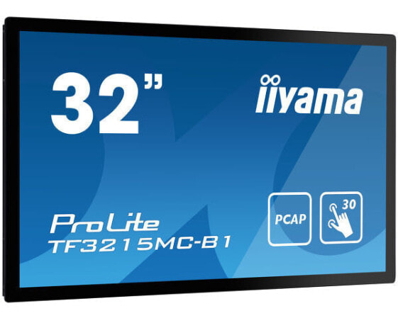 Iiyama ProLite TF3215MC-B1 - 81.3 cm (32") - 1920 x 1080 pixels - Full HD - LED - 8 ms - Black