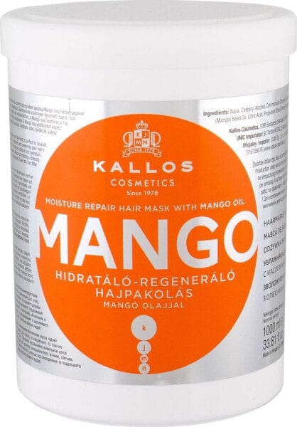 Kallos Maska do włosów Mango Cosmetics 1000ml