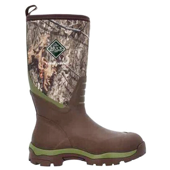 Muck Boot Pathfinder Tall Round Toe Pull On Mens Brown, Green Casual Boots MPFM