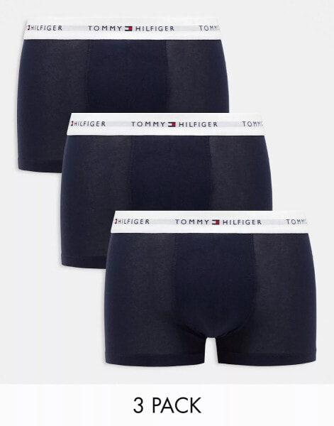 Tommy Hilfiger 3 pack trunks in navy