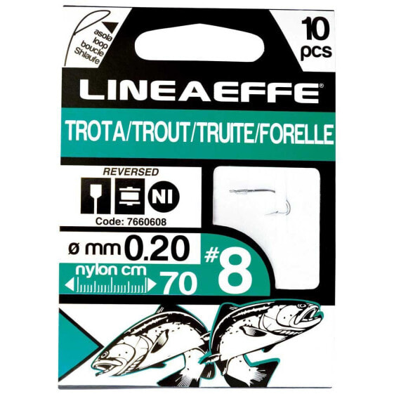 Крючок рыболовный Lineaeffe Trout Tied Hook 5ø 0,25
