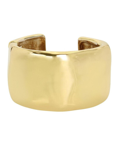 Gold-Tone Sculpted Statement Bangle Bracelet
