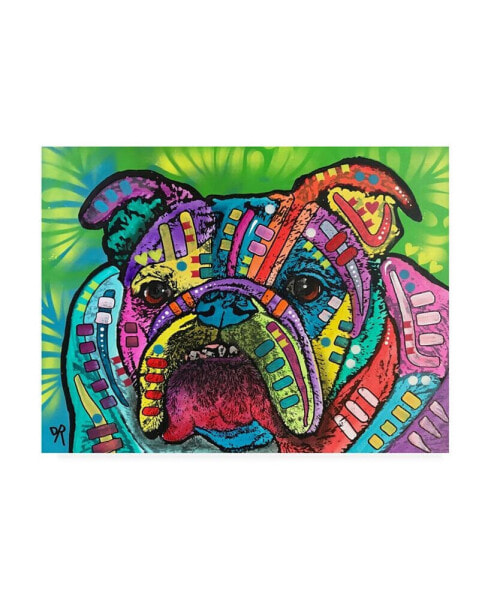 Dean Russo Bulldog Abstract Color Canvas Art - 36.5" x 48"