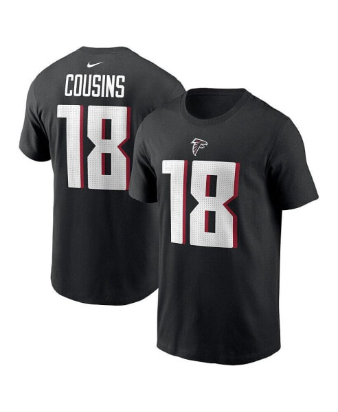 Nike Men's Kirk Cousins Black Atlanta Falcons Player Name Number T-Shirt