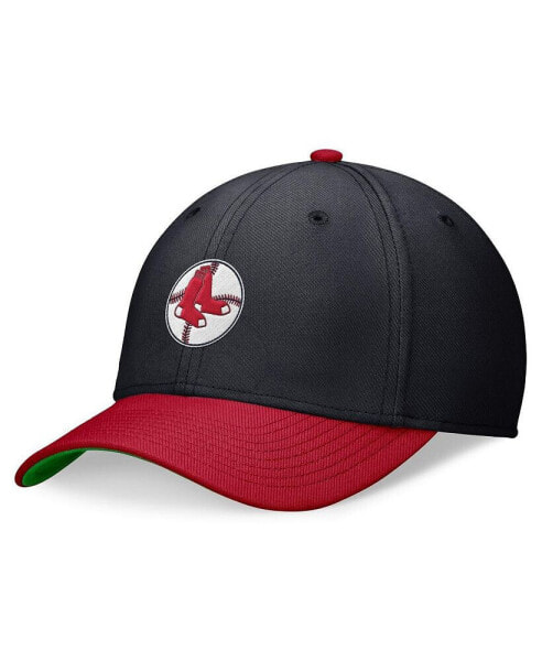 Men's Navy, Red Boston Red Sox Cooperstown Collection Rewind Swooshflex Performance Hat