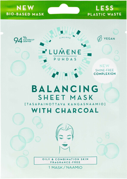 Lumene Balancing Sheet Mask Матирующая и балансирующая тканевая маска
