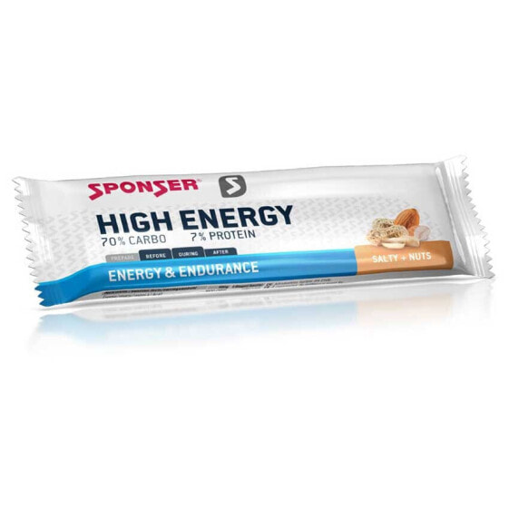 SPONSER SPORT FOOD High 45g Salty & Nuts Energy Bars Box 30 Units