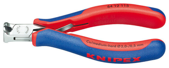 KNIPEX 64 12 115 - End-cutting pliers - Steel - Blue/Red - 11.5 cm - 91 g