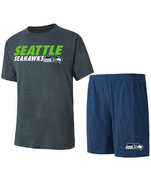 Пижама Concepts Sport мужская синяя, угольная Seattle Seahawks Meter