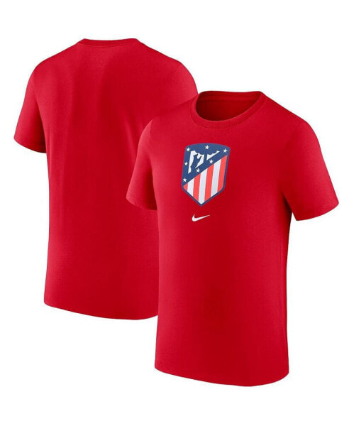 Men's Red Atletico de Madrid Crest T-shirt