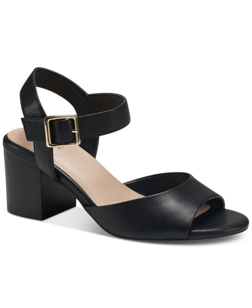 Women's Townsonn Memory Foam Block Heel Dress Sandals, Created for Macy's