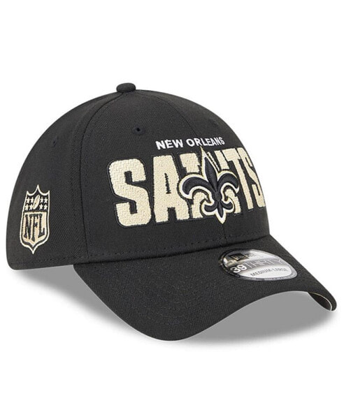 Men's Black New Orleans Saints 2023 NFL Draft 39THIRTY Flex Hat