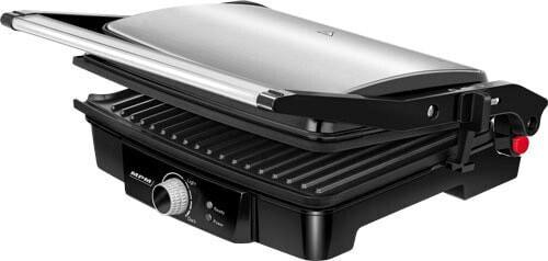 MPM MGR-09M - Black - Stainless steel - Stainless steel - Rectangular - Rotary - 290 x 230 mm - 270 °C