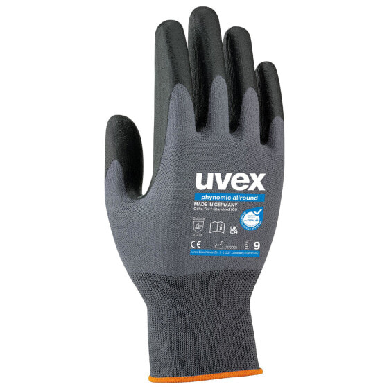 UVEX Arbeitsschutz 6004910 - Workshop gloves - Black - Grey - All - Adult - Unisex - Elastane - Polyamide