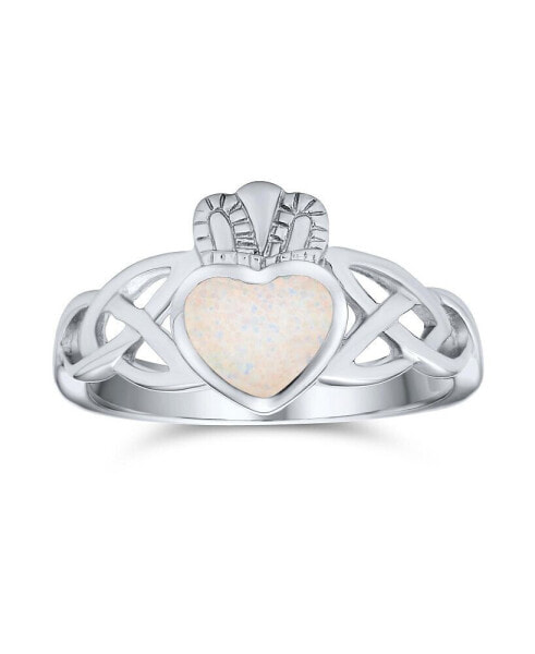 Кольцо Bling Jewelry Celtic Friendship Opal Claddagh JFIR903
