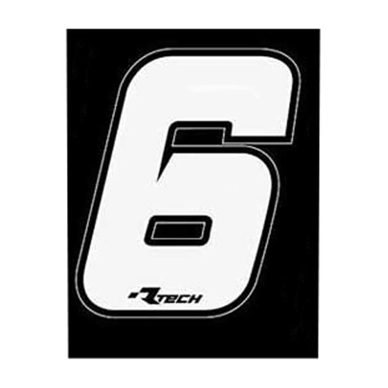 RTECH Number 6 Stickers 10 Units