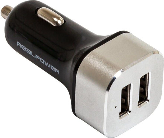 Зарядное устройство для телефонов RealPower Ładowarka 2x USB-A 2.4 A (176635)