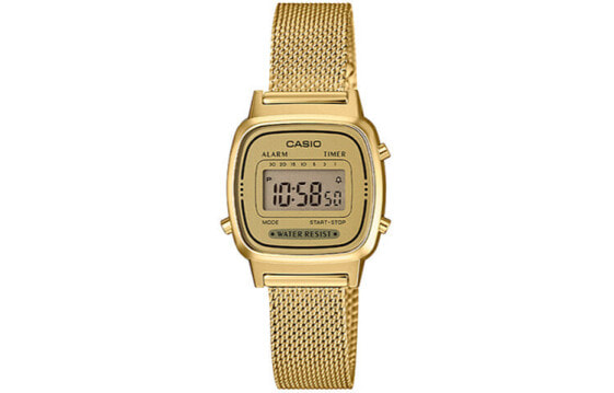 Часы женские CASIO YOUTH LA670WEMY-9, золотой циферблат