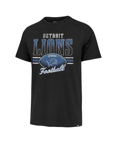 Men's Black Distressed Detroit Lions Last Call Franklin T-shirt