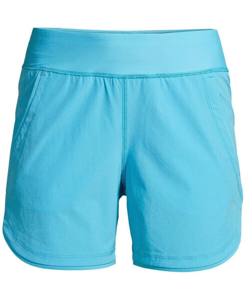 Plus Size 5" Quick Dry Swim Shorts with Panty