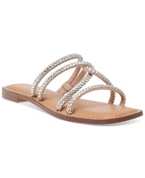 Gabryell Embellished Slip-On Flat Sandals, Created for Macy's