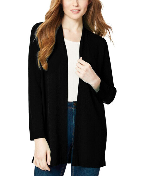 Petite Icon Open-Front Relaxed Cardigan