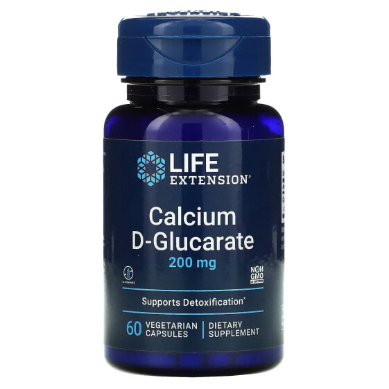 Calcium D-Glucarate, 200 mg, 60 Vegetarian Capsules