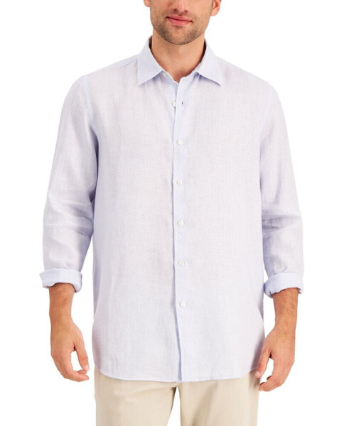 Рубашка мужская Club Room 100% льняная, созданная для Macy's.