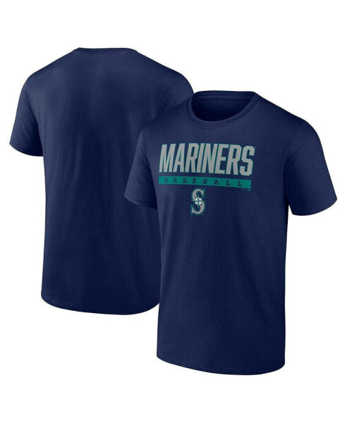 Men's Navy Seattle Mariners Power Hit T-shirt