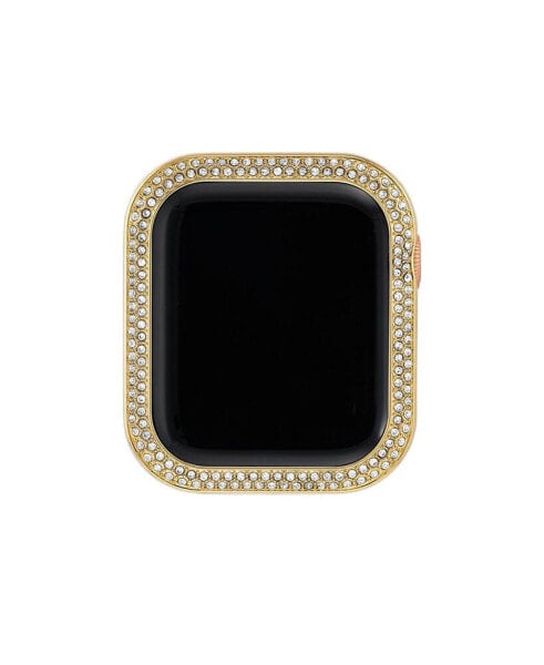 44mm Apple Watch Metal Protective Bumper in Gold With Crystal Accents