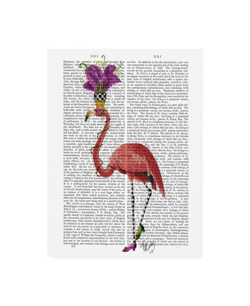 Fab Funky Mardi Gras Flamingo, Full Canvas Art - 19.5" x 26"
