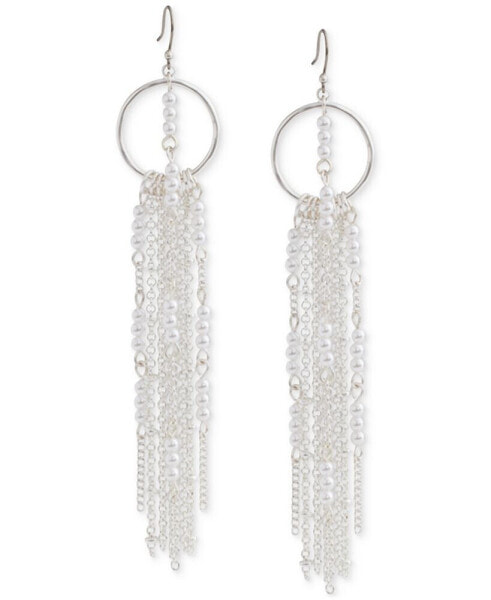 Серьги Lucky Brand Fringe Hoop