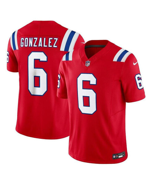 Футболка мужская Nike New England Patriots Vapor F.U.S.E. Limited, красная Christian Gonzalez