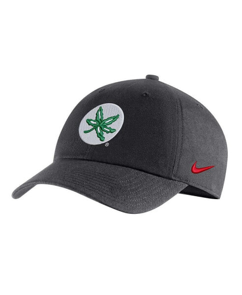 Men's Charcoal Ohio State Buckeyes Heritage86 Logo Adjustable Hat