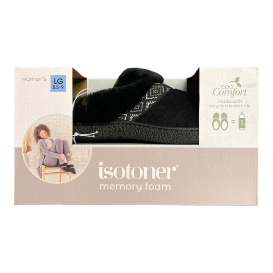 Isotoner Ladies Memory Foam Hoodback Comfort Slippers