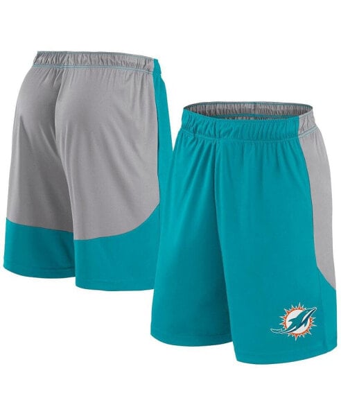 Men's Aqua/Gray Miami Dolphins Go Hard Shorts