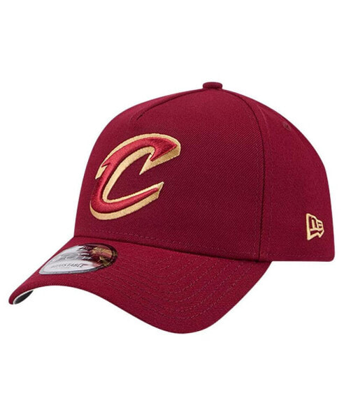 Men's Wine Cleveland Cavaliers A-Frame 9FORTY Adjustable Hat