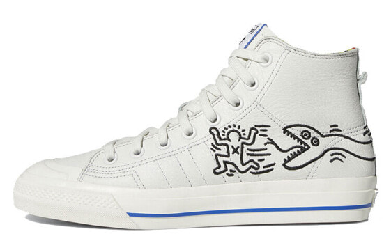 Keith Haring x Adidas Nizza Hi EE9297 Artistic Sneakers
