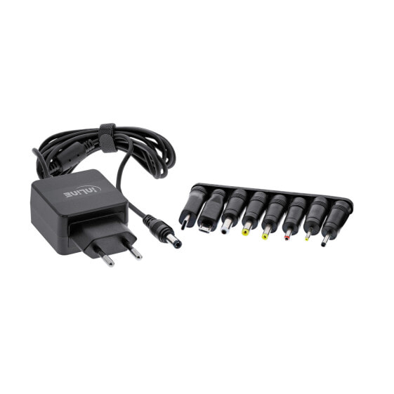 InLine Universal power supply - 5V / 15W - with 8 exch. plugs - Micro-USB - USB-C