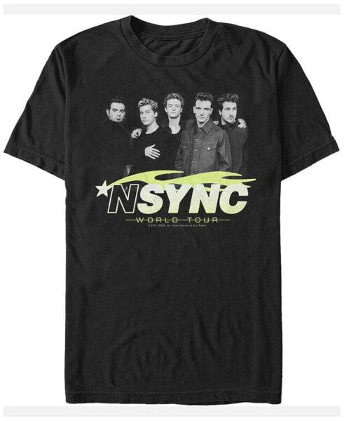 N'Sync Men's World Tour Portrait Short Sleeve T-Shirt