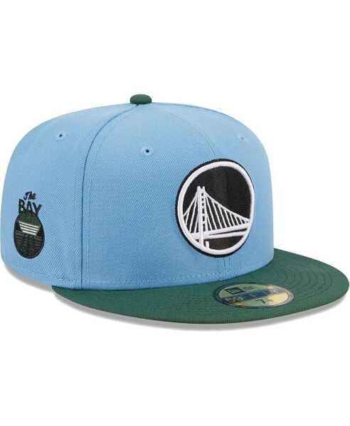 Men's Light Blue, Green Golden State Warriors Two-Tone 59FIFTY Fitted Hat
