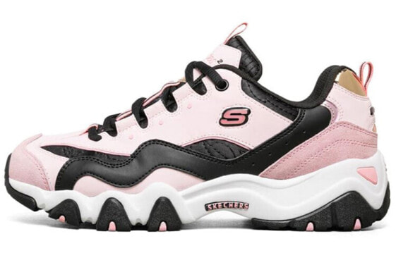 Кроссовки Skechers D'lites 2.0 женские розово-черно-белые