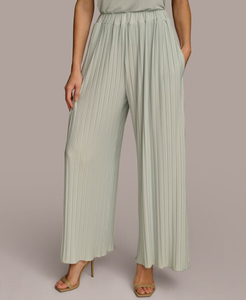 Women's Pull-On Pleated Wide Leg Pants