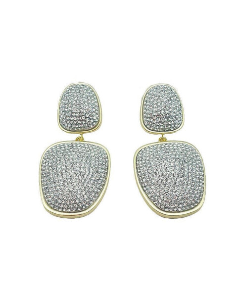 Rebecca Earrings Gold/Clear