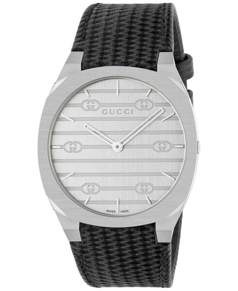 Часы Gucci Swiss Black Leather 38mm