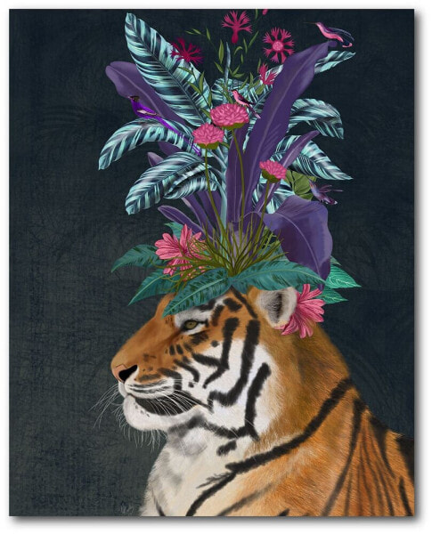 Холст с изображением тигра в парниковой галерее Courtside Market - 18" x 24"